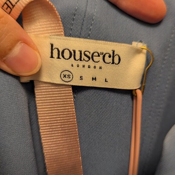 House of CB Myrna Corset Dress Blue XS - Picture 3 of 5